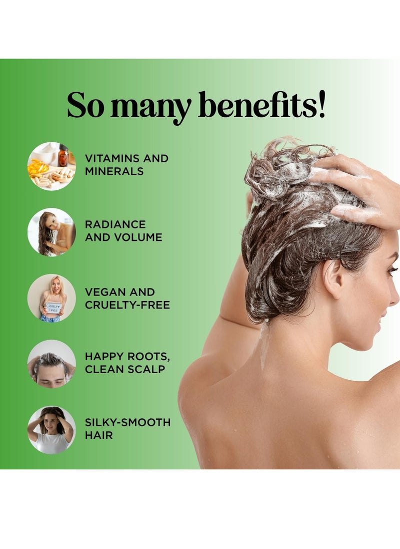 Folimax Biotin Shampoo for Thinning Hair - Thickening Shampoo with Biotin Zinc and Rosemary Oil for Hair Growth - Vegan Sulfate and Paraben Free Volumizing Shampoo for Fine Hair (Rosemary Scent)
