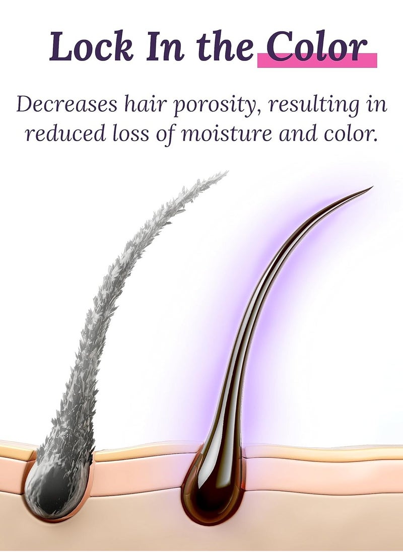 Keranique Shampoo for Color Treated Hair - Protect & Extend Color, Sulfate Free Shampoo for Colored Hair - Moisturizing Colorsafe Shampoo for Women - UV Protection, Best for Dry, Thinning, Fine Hair