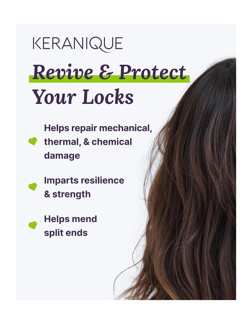 Keranique Scalp Replenishing Keratin Shampoo Damage Control for Thinning Hair, Hair Growth | Keratin Amino Complex, Free of Sulfates, Dyes and Parabens, 8 Fl Oz