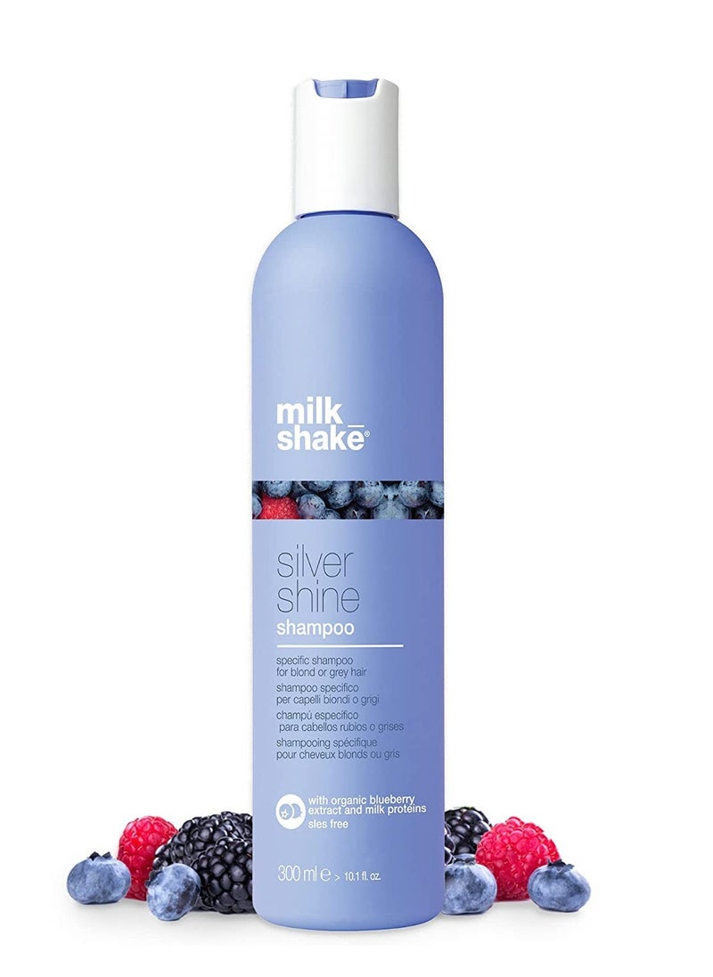 milk_shake Silver Shine Light Purple Shampoo for Blonde Hair - Blonde Toner for Brassy Hair