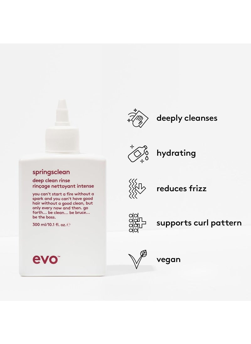 Springsclean Shampoo - Deep Cleansing & Gentle Moisturizing - For Natural Shiny Soft Curly & Wavy Hair - 300ml