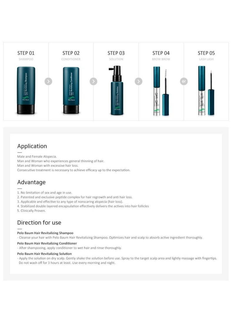 Hair Revitalizing Shampoo, Unltimate Hair Treatment, Biomimetic Peptide Complex to prevent hair loss and promote hair regrowth, Made in Korea(150ml, 5.0 fl.oz)