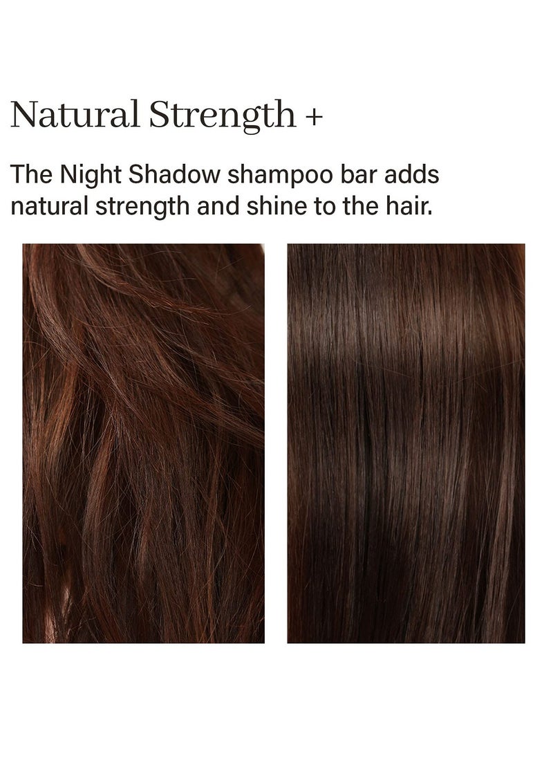 Night Shadow Biotin Shampoo Bar for Regrowth & Hair loss, Darkening, Gray Hair | Strengthening & Volumizing | Normal to Oily Hair | Vegan, Natural, pH balanced, Sulfate free