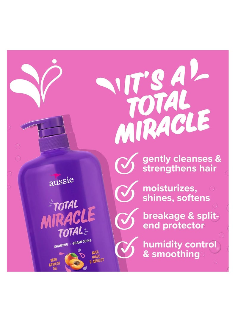 Aussie Total Miracle Shampoo, 30.4 Fluid Ounce, Pack of 4