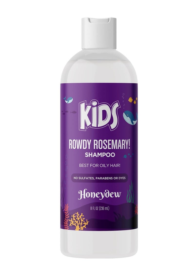 Deep Cleansing Shampoo for Kids - Paraben & Sulfate Free Kids Shampoo for Oily Hair and Scalp with Tea Tree and Rosemary Essential Oils - Gentle Nourishing Shampoo for Build Up Flakes and Dry Scalp