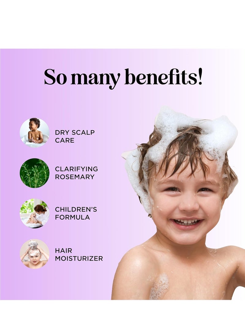 Deep Cleansing Shampoo for Kids - Paraben & Sulfate Free Kids Shampoo for Oily Hair and Scalp with Tea Tree and Rosemary Essential Oils - Gentle Nourishing Shampoo for Build Up Flakes and Dry Scalp