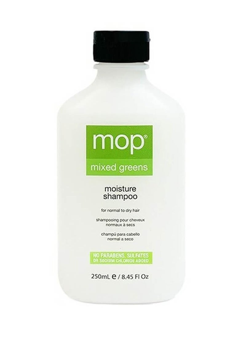 MOP - Mixed Greens Moisture Shampoo for Normal to Dry Hair - Fresh, 8.45 fl oz