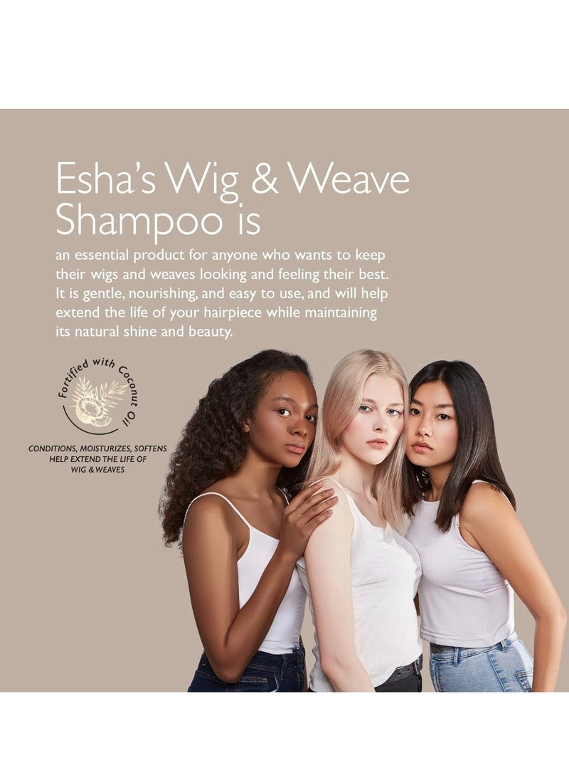 Esha Wig & Weave Revitalizing Shampoo | Restores & Renews | For Human & Synthetic Hair - (12 Oz.) (Large, 12, Fl Oz)