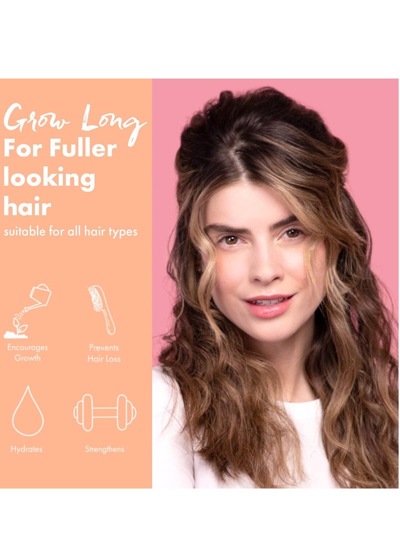 Umberto Giannini Grow Long Root Stimulating Caffeine Shampoo For Hair Growth - Vegan and Cruelty Free Haircare 8.4 FL OZ