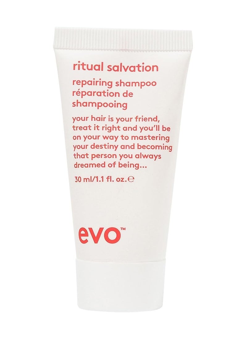 EVO Ritual Salvation Repairing Shampoo - Gently Cleanses, Treats Damaged & Brittle Hair & Protects Color