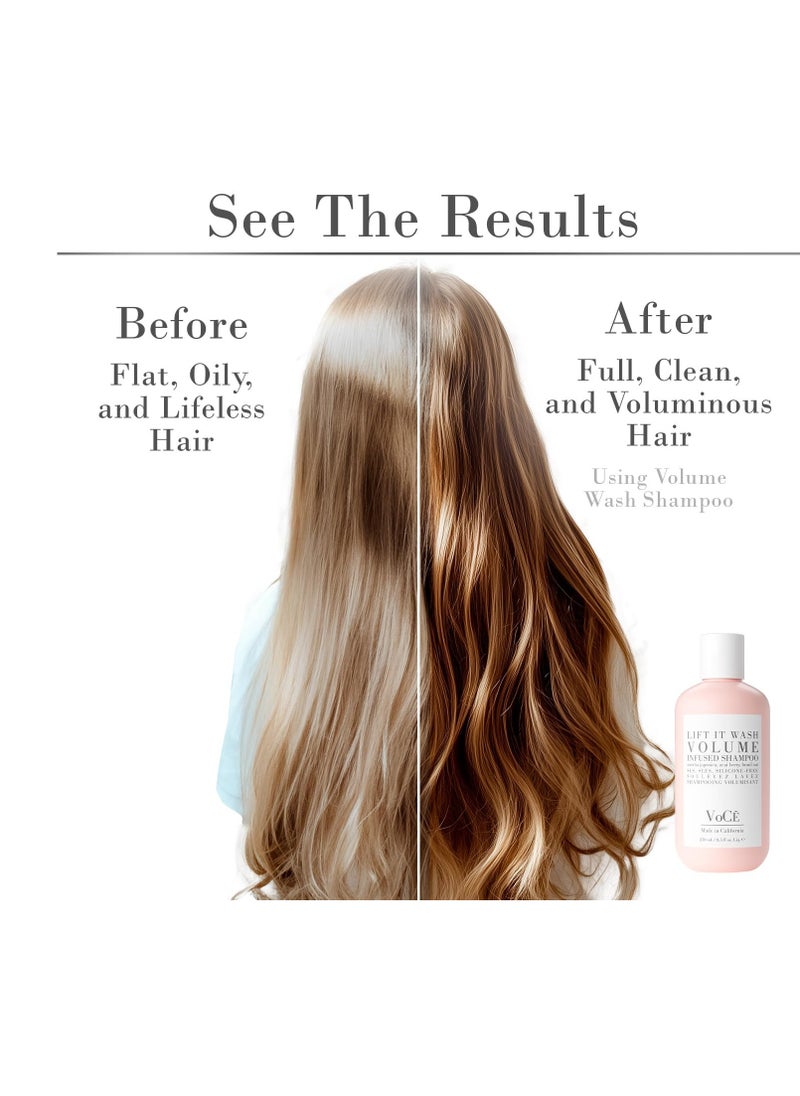 VoCÊ Haircare – Natural | Volume Shampoo - Wash | Volume Infused | Non-Toxic, Cruelty-Free, Vegan Haircare 250 ml
