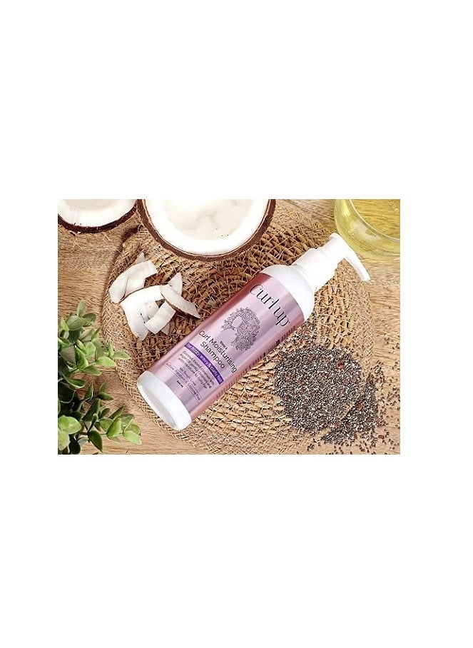 Moisturising Curly Hair Shampoo for Dry Frizzy Wavy Curly Hair Sulphate Paraben Silicone Free 200ml