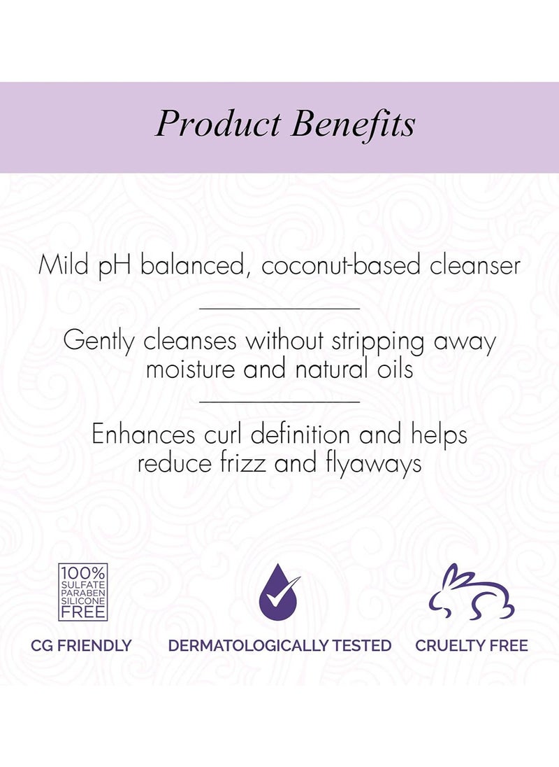 Moisturising Curly Hair Shampoo for Dry Frizzy Wavy Curly Hair Sulphate Paraben Silicone Free 200ml