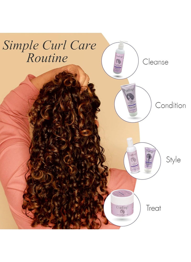 Moisturising Curly Hair Shampoo for Dry Frizzy Wavy Curly Hair Sulphate Paraben Silicone Free 200ml