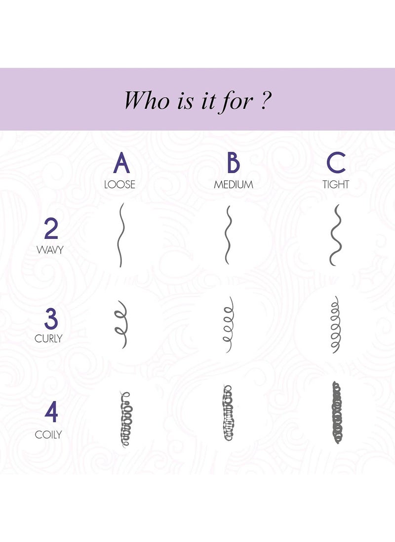 Moisturising Curly Hair Shampoo for Dry Frizzy Wavy Curly Hair Sulphate Paraben Silicone Free 200ml