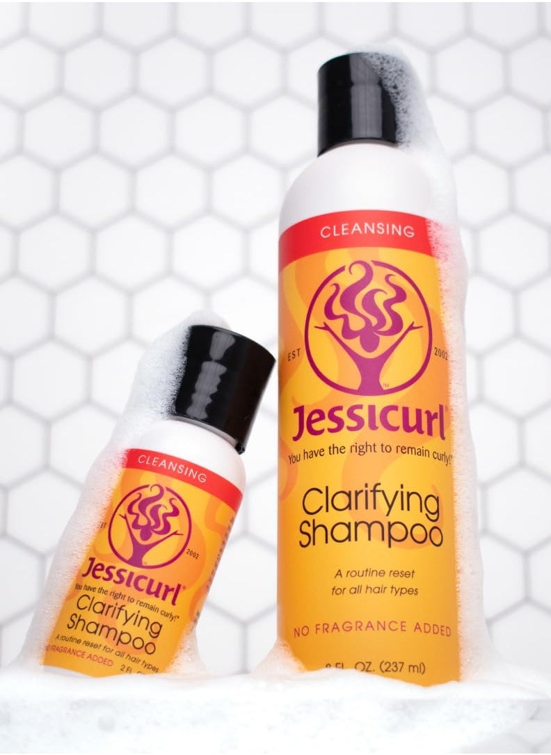 Jessicurl, Clarifying Shampoo, 8 Fl Oz, No Fragrance Added, A Routine Reset for Wavy, Curly, and Coily Hair