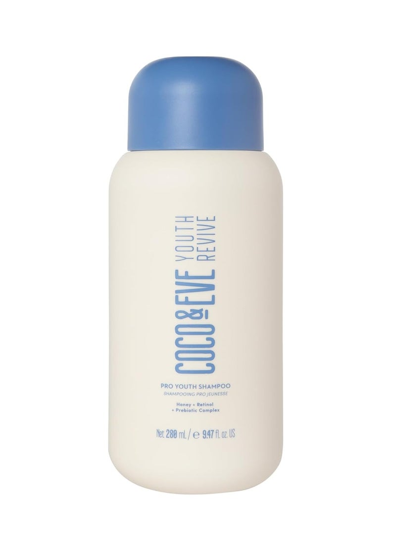Coco & Eve Youth Revive Pro Youth Shampoo. With Honey, Retinol, and Prebiotics for Strength, Shine, Volumized hair, and a Healthy Scalp. Anti-Aging Shampoo for Youthful Hair (9.47 fl oz)