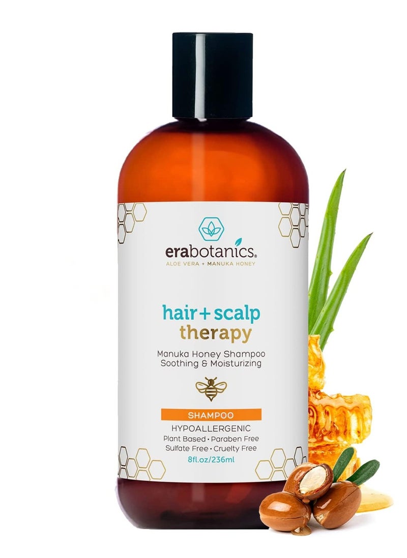 Era Organics Manuka Honey Dry Scalp Shampoo - Soothing and Moisturizing Shampoo for Dry Scalp and Damaged Hair - Family Friendly Sulfate Free Shampoo Treatment for Sensitive Skin