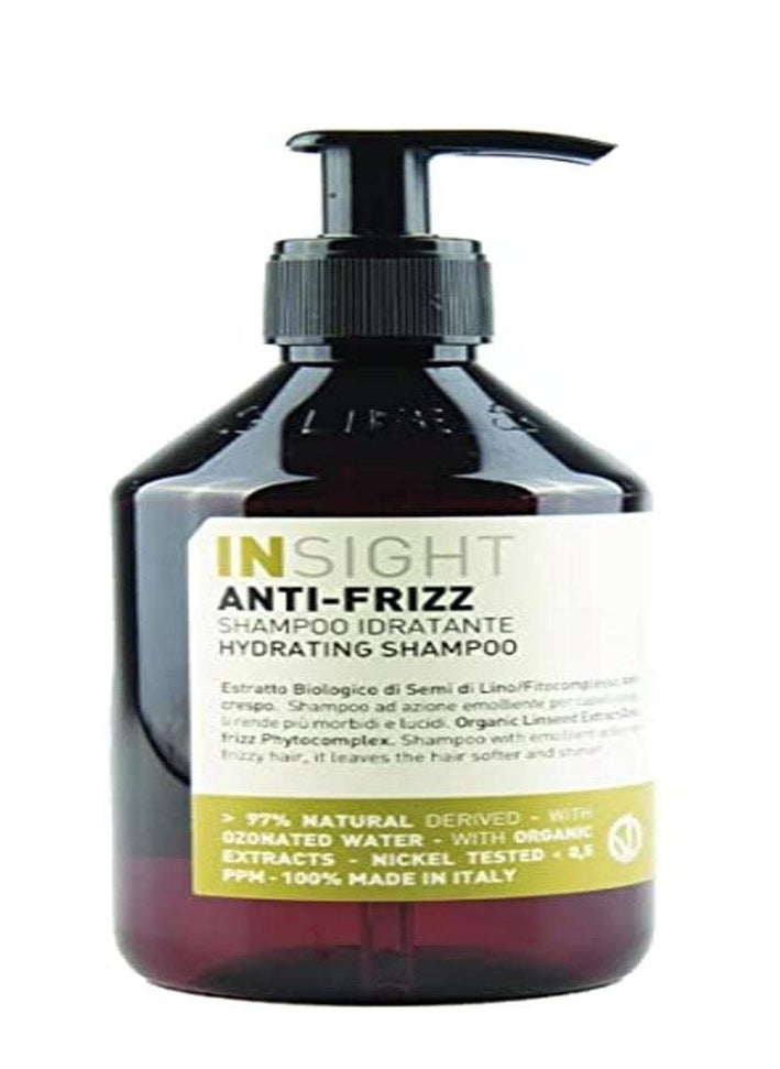 INSIGHT Clean Beauty Moisturizing Shampoo, Anti-Frizz Hydrating Shampoo, Vegan, 13.5 fl oz