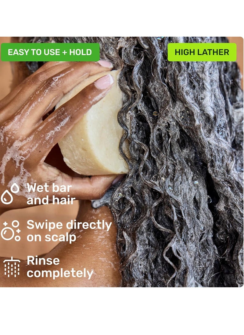 Ethique Scalp Health Shampoo Bar for itchy, dry, flaky scalps with Oatmeal - Plastic-Free, Vegan, Cruelty-Free, 3,88 oz