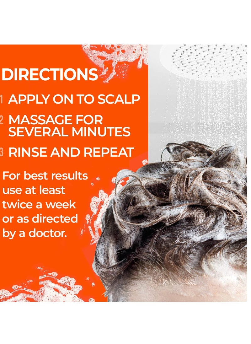 Medicasp Coal Tar Gel Anti Dandruff Shampoo, Treats Seborrheic Dermatitis & Psoriasis, Formulated for Dry, Flaky & Itchy Scalp Treatment, for Women & Men, 6 Ounce (Pack of 2)
