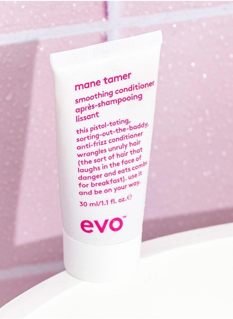 EVO Mane Tamer Smoothing Shampoo - Cleans, Smooths, & Strengthens Hair - Reduces Frizz - Travel Size, 30ml / 1.01fl.oz