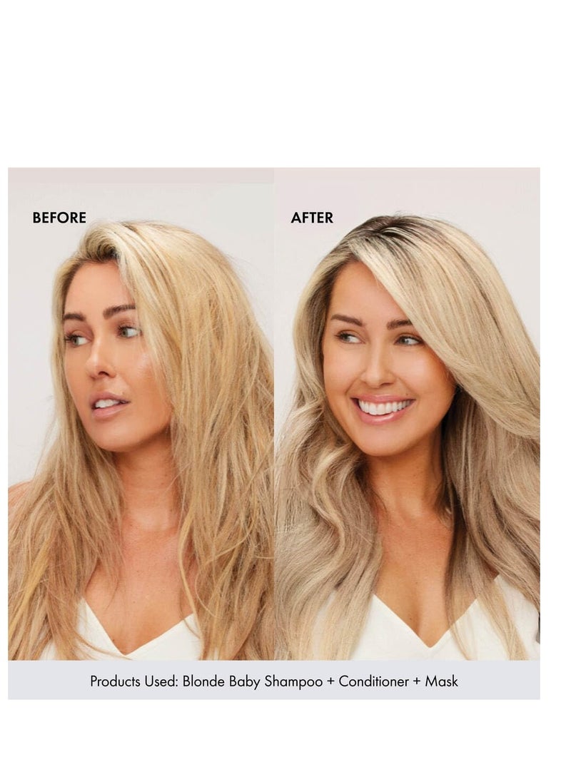 BONDIBOOST Blonde Baby Toning Purple Shampoo [16.90 fl oz], Soft + Shiny for Blonde Hair, Eliminate Brassy Tones + Brighten Hair, Hydrate + Nourish Purple Shampoo, Sulfate Free Formula