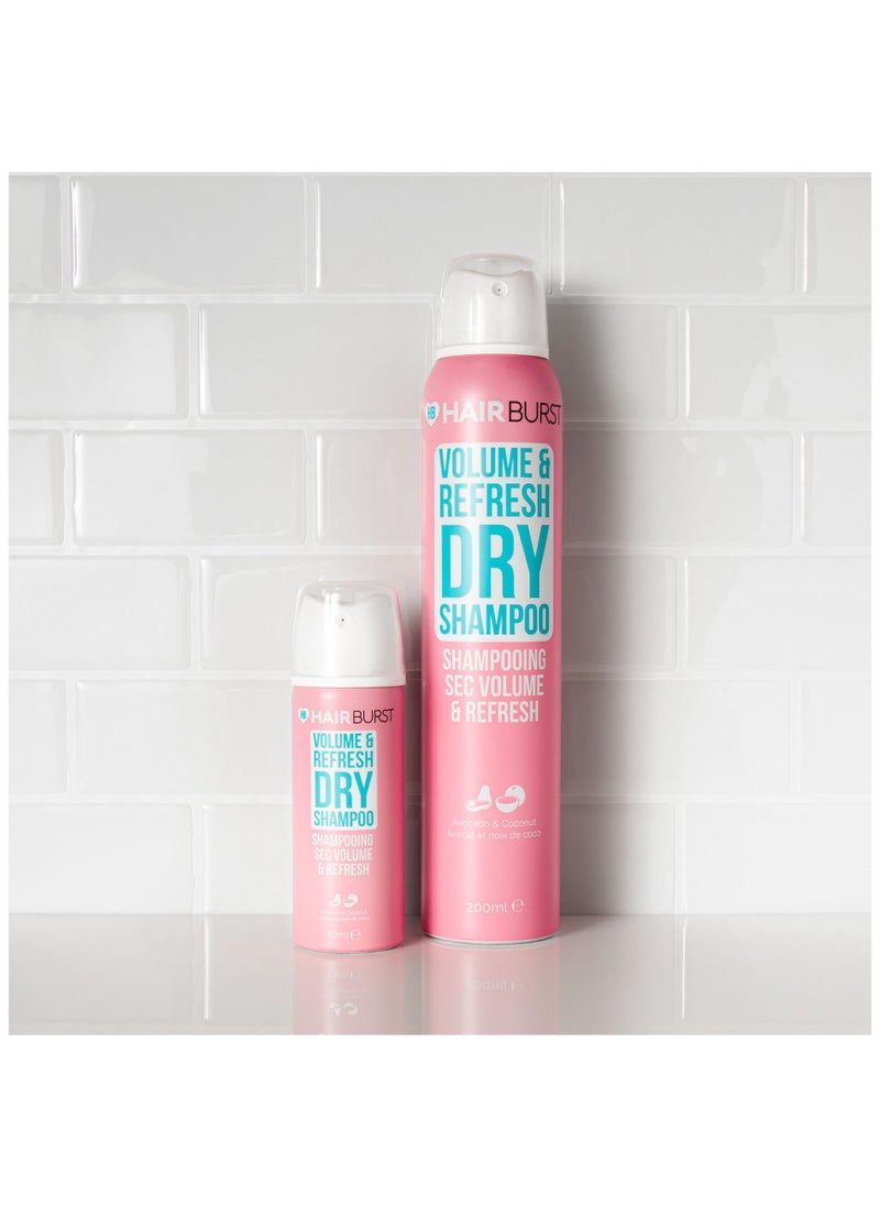 Volume & Refresh Dry Shampoo — No White Residue, Revitalising Hair with Added Texture & Root Lift, Absorbs Excess Oils, Enriched with Hydrolysing Wheat Protein & Panthenol