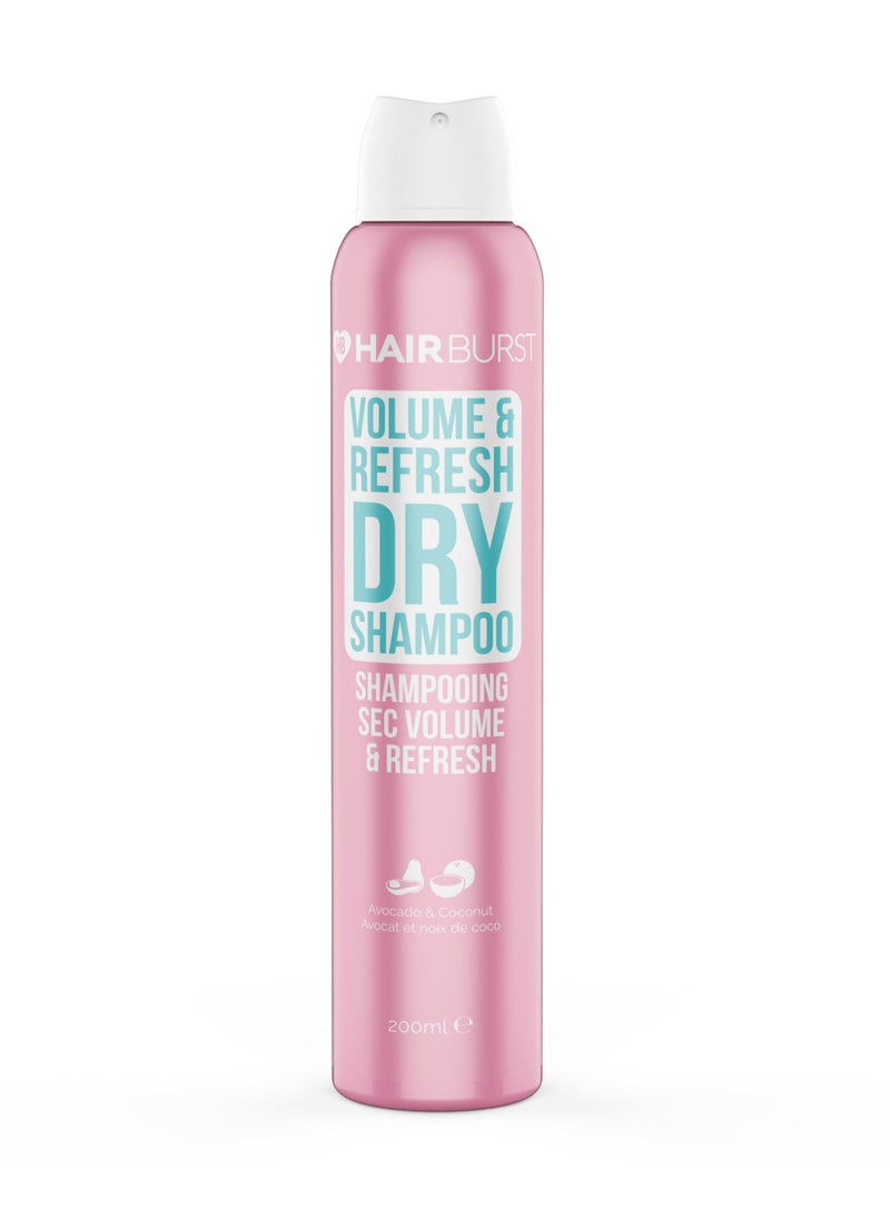 Volume & Refresh Dry Shampoo — No White Residue, Revitalising Hair with Added Texture & Root Lift, Absorbs Excess Oils, Enriched with Hydrolysing Wheat Protein & Panthenol