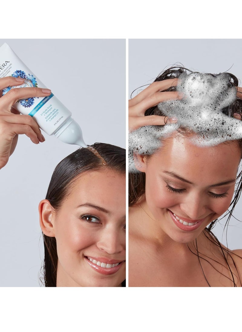 Biotera Intensives 2:1 Scalp Scrub + Shampoo | Vegan & Animal Test Free | Paraben & Sulfate Free | Color-Safe | 6 Fl Oz