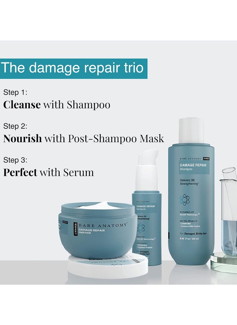 Damage Repair Shampoo and Hair Mask Kit Repairs Damaged Weak and Dry Hair Prevents Hair Fall with Coconut Milk Protein Sulphate and Paraben Free for Women and Men 250ml 250g
