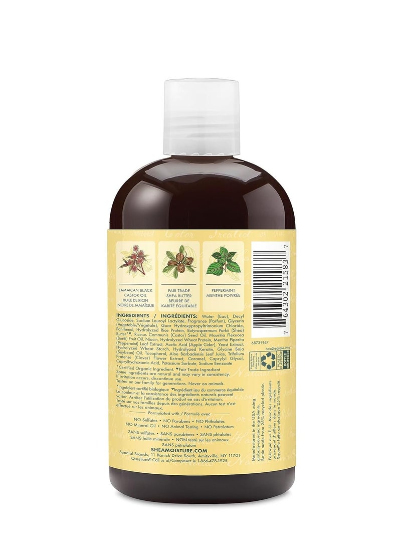 SheaMoisture Strengthen and Restore Shampoo 100% Pure Jamaican Black Castor Oil for Damaged Hair To Cleanse and Nourish Hair 13 oz