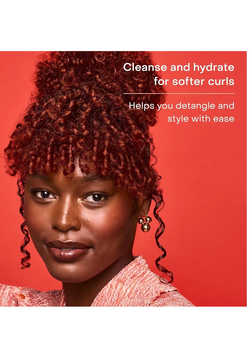 SheaMoisture Curl Stretch Shampoo Kalahari Melon Oil Infused with Hyaluronic Serum, Cleanses and Hydrates for Strong and Soft Curls, for Type 4 Hair 13 Fl Oz