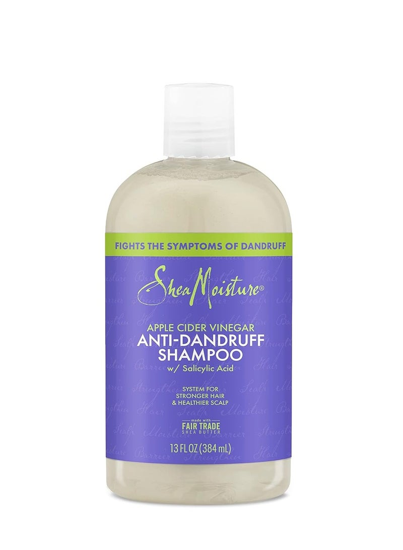SheaMoisture Hair Care System Anti-Dandruff Shampoo For Stronger Hair & Healthier Scalp Shampoo Formulated With Apple Cider Vinegar And Fair Trade Shea Butter 13oz