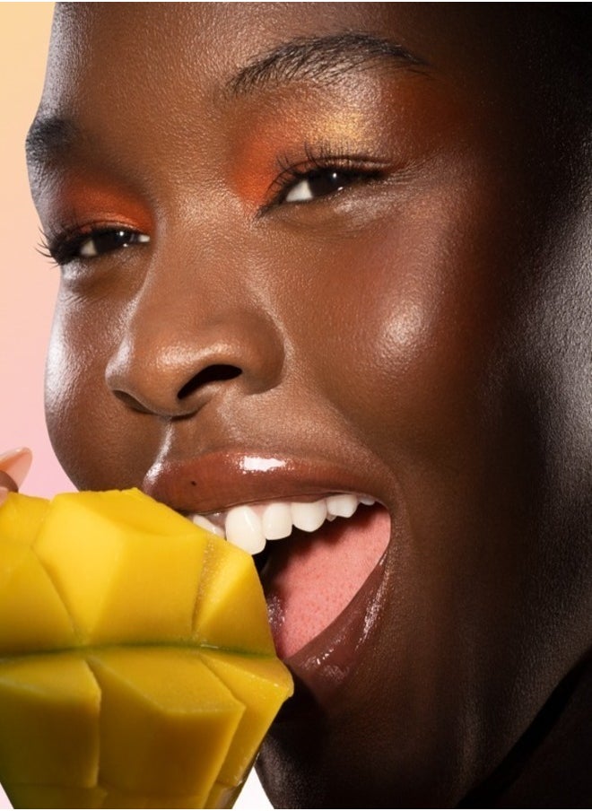 GISOU Honey Infused Lip Oil Mango Passion Punch | Hydrating Sheer Hot Coral Gloss - 8ml