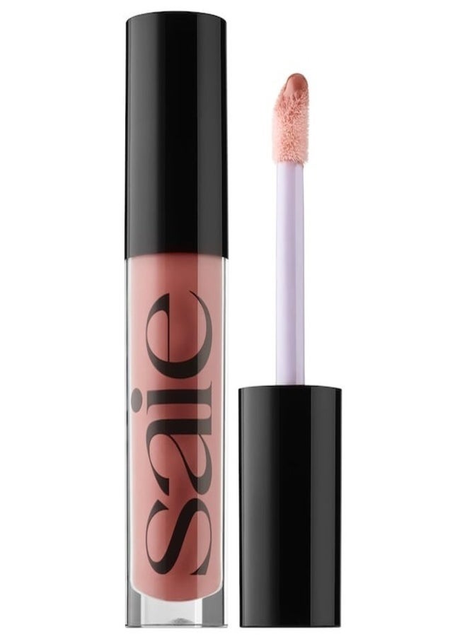 Saie  Glossy Bounce™  High Shine Lip Gloss -  Dip - old pink ,  Moisturizing Oil Infused, 5ml