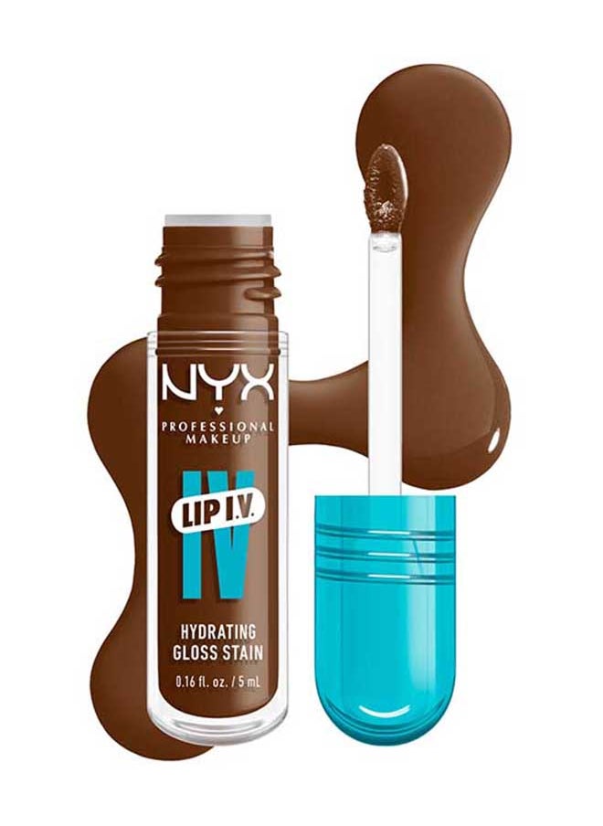 Lip Iv Hydrating Gloss Stain Lip Gloss + Serum Up To 12Hr Hydration High Pigment Wet Shine Finish Cocoa Quench!