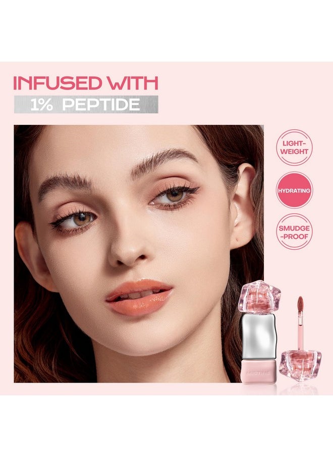 Makeup Lip Gloss Lip Plumber Non-Sticky Tinted Lip Gloss Infused With 1% Peptide Finish Lip Tint Hydrating Lifter Gloss Lightweight Feeling Lip Oil J01 Until Sunset Limited Edition 0.1 Fl Oz