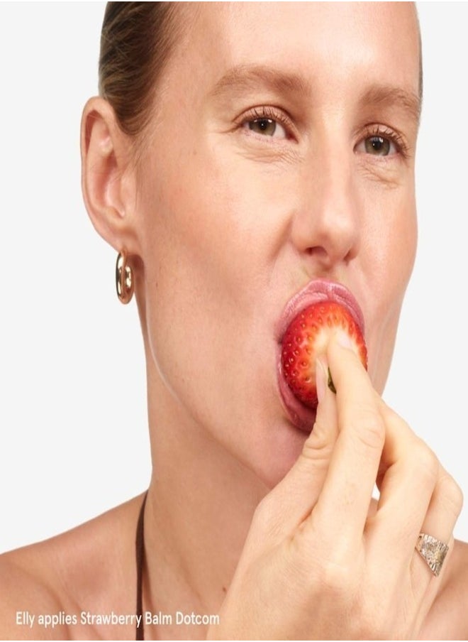 Glossier Balm Dotcom Universal Lip Balm & Skin Salve, Strawberry 15ml - Hydrating & Multipurpose