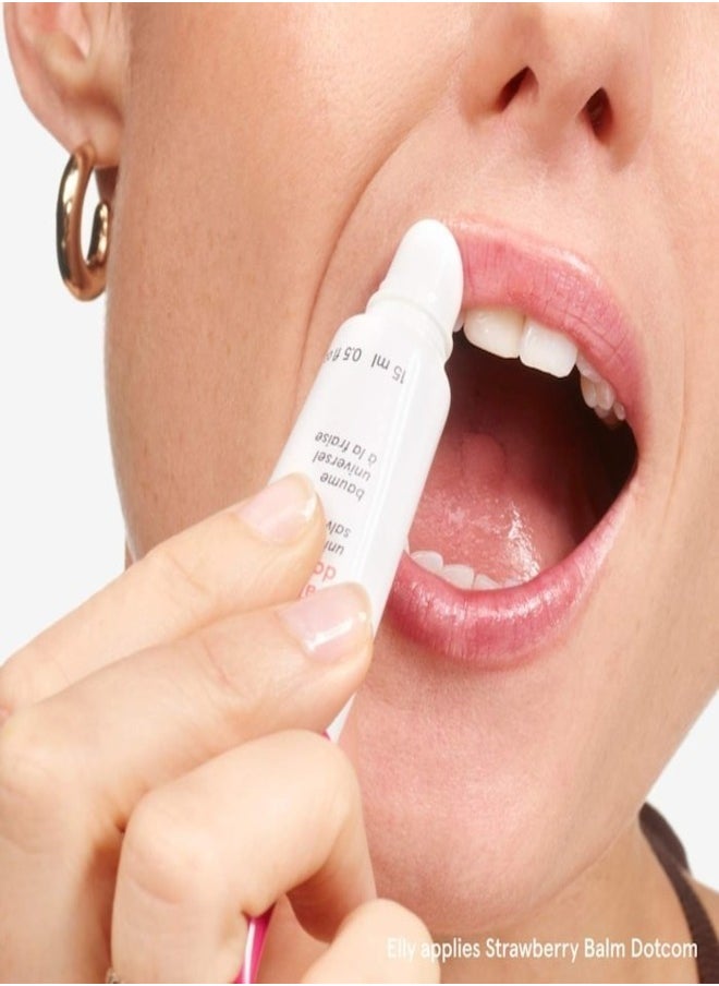 Glossier Balm Dotcom Universal Lip Balm & Skin Salve, Strawberry 15ml - Hydrating & Multipurpose