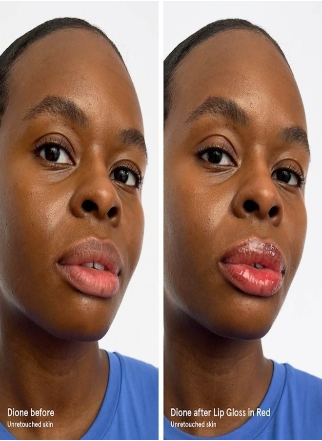 Glossier Ultra Shiny Shimmer Lip Gloss 4.2ml - Red - subtle transparent red ,  High Gloss Finish