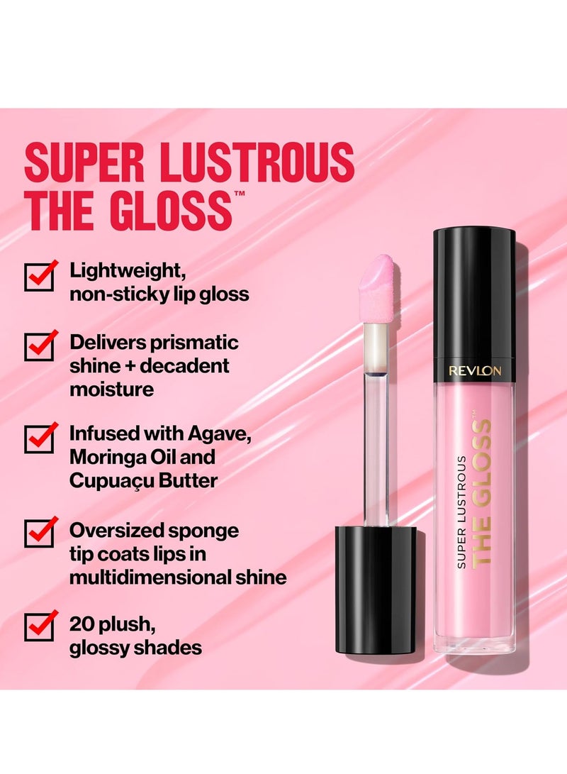 Revlon Super Lustrous Lip Gloss, Non-Sticky, High Shine Finish, 0.13 Oz 306 Taupe Luster