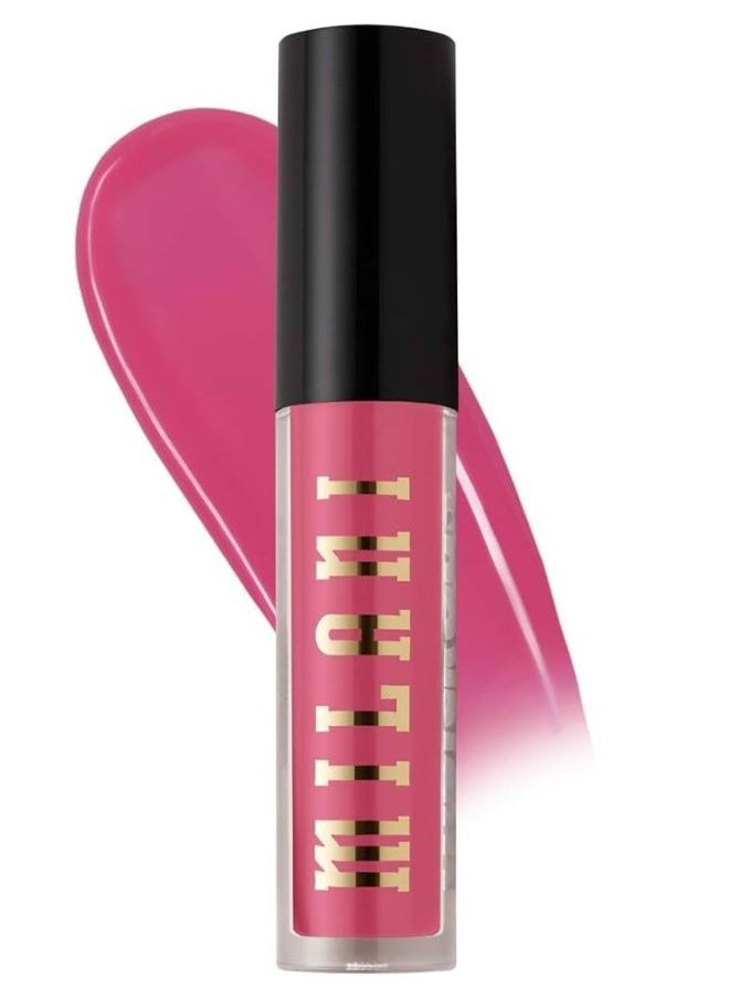 Milani Ludicrous Lip Gloss – Fanny Pink  | High-Shine 3D Gloss, Moisturizing, Non-Sticky, Long-Lasting, Richly Pigmented, Vegan & Cruelty-Free