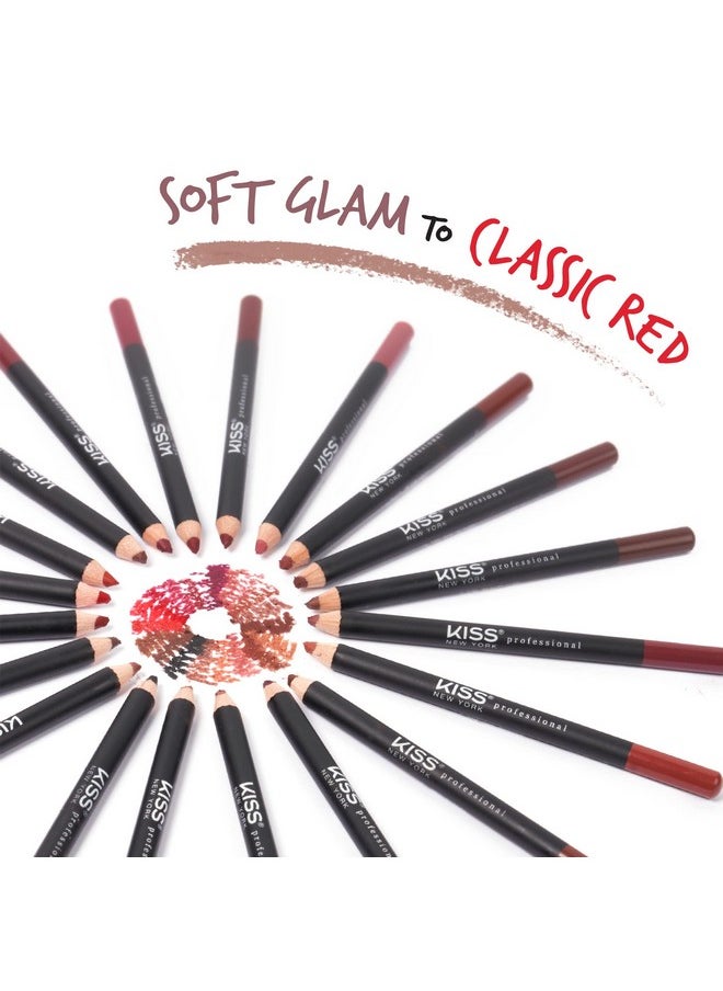 Professional Slim Lip Pencil, Creamy Soft Lip Liner, Smooth Long-Lasting Rich Lip Color, Natural Lip Makeup, Water-Resistant Lip Crayon (Nude)