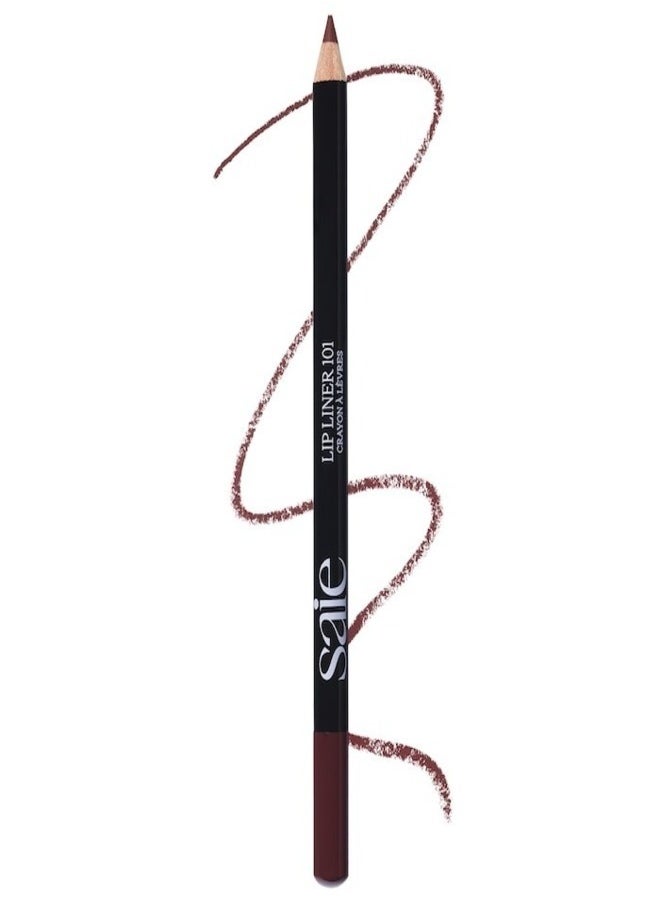 SAIE Lip Liner 101 - Nourishing & Defining Lip Pencil ,  Tease - plum brown nude 1.1g