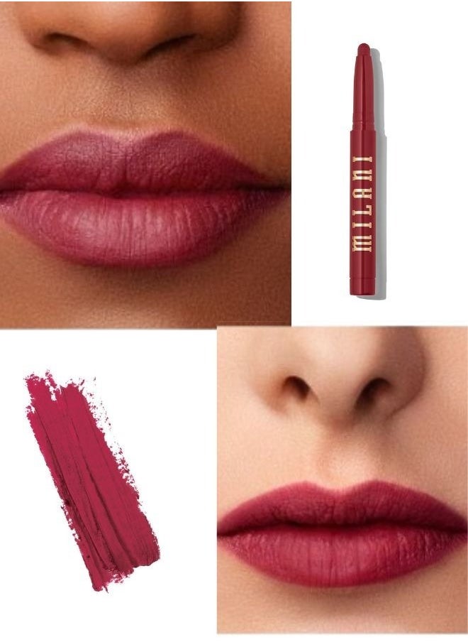 Milani Ludicrous Matte Lip Crayon Long Lasting Cream-to-Matte Lip Color, Matte Lip Color Stock With Glide-On Formula, Vegan & Cruelty-Free (170: Good Side) 1.4g