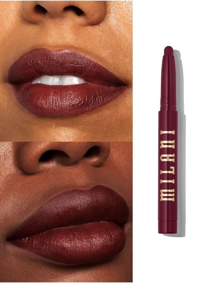 Milani Ludicrous Matte Lip Crayon Long Lasting Cream-to-Matte Lip Color, Matte Lip Color Stock With Glide-On Formula, Vegan & Cruelty-Free ( 180 Reckless ) 1.4g