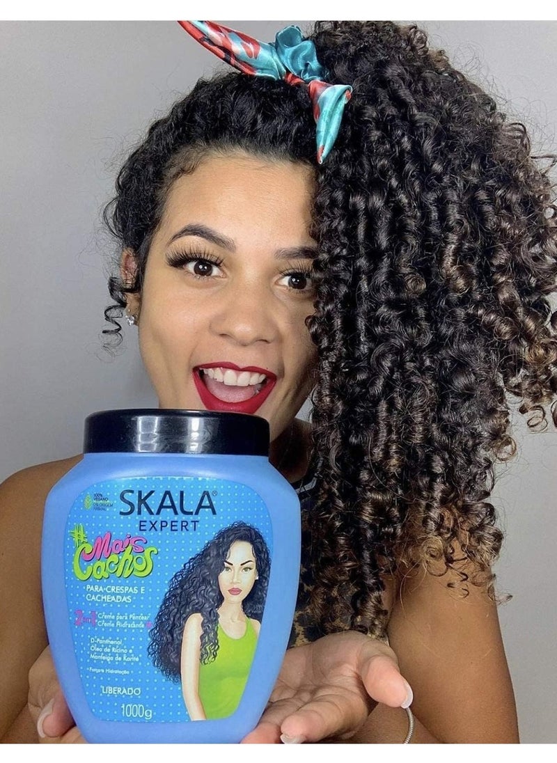 MaisCachos Hair Cream 1Kg - Hydrating Leave-In for Defined Curls & Frizz Control