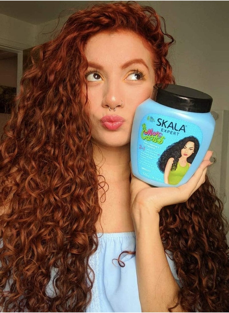 MaisCachos Hair Cream 1Kg - Hydrating Leave-In for Defined Curls & Frizz Control
