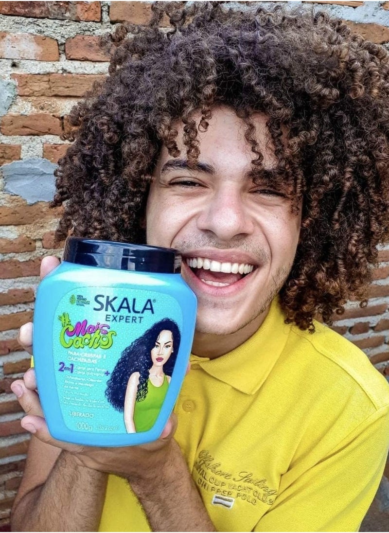 MaisCachos Hair Cream 1Kg - Hydrating Leave-In for Defined Curls & Frizz Control